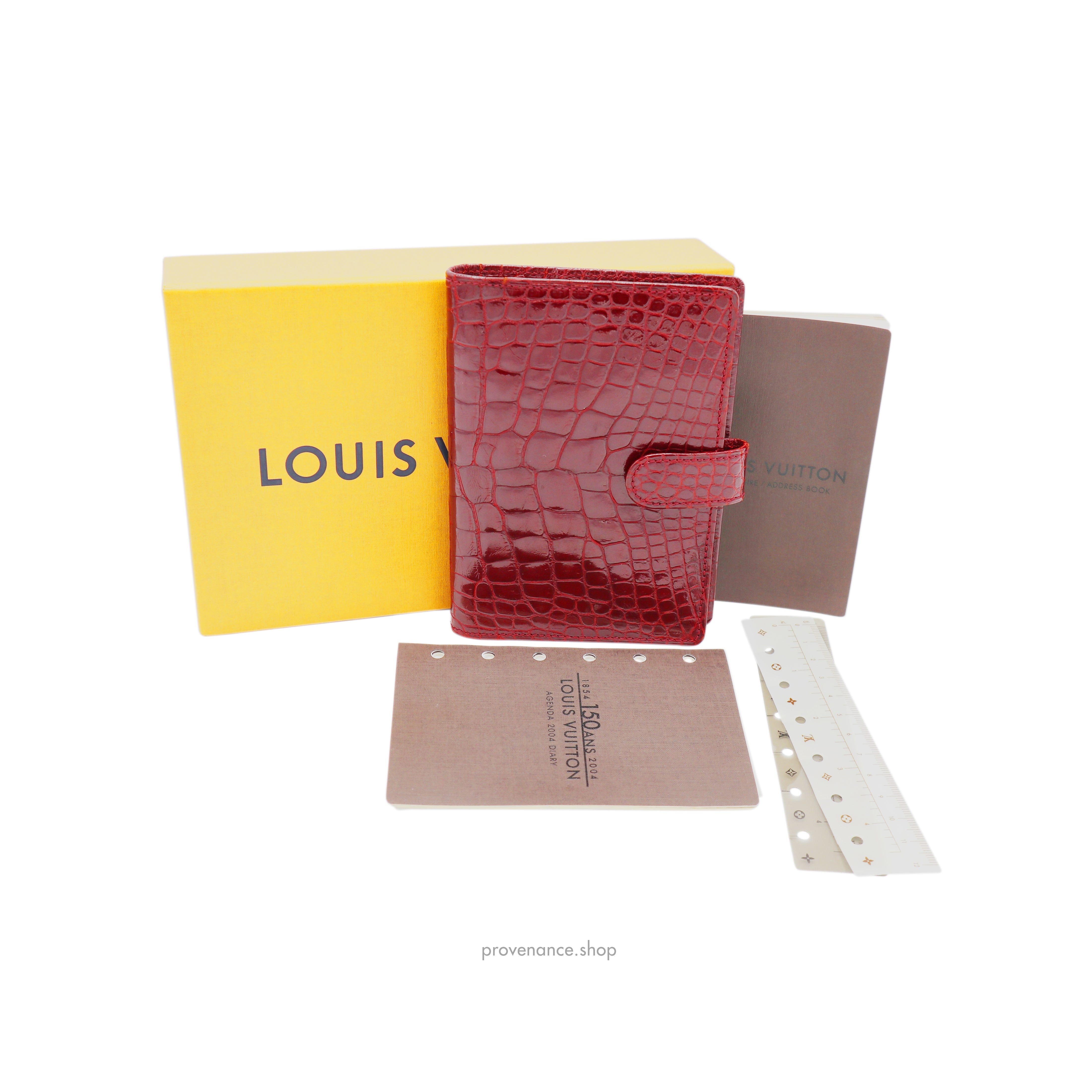 Louis Vuitton SPECIAL ORDER Agenda Fonctionnel PM - Alligator Rubis - 3