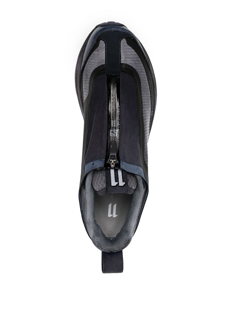 zipped low sneakers - 4