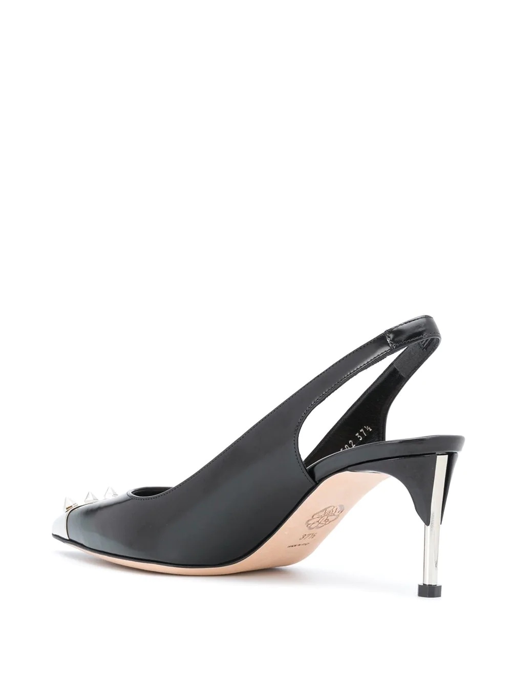 spike-stud slingback pumps - 3