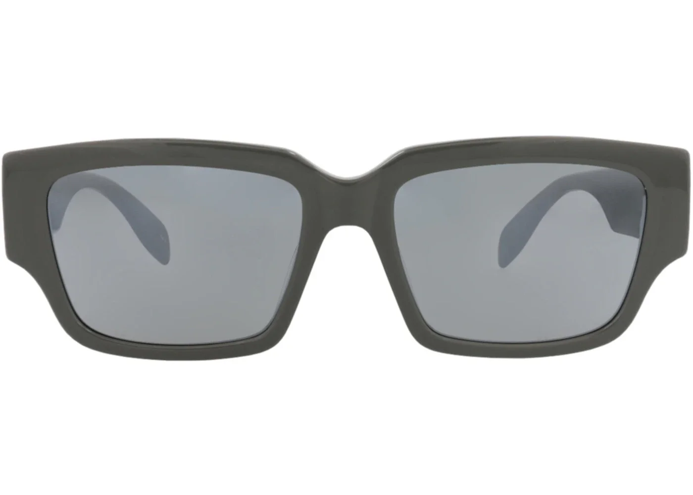 Alexander McQueen AM0329S 002 Square Sunglasses – Black/Grey Alexander McQueen® AM0329S Rectangle Sunglasses EuroOptica™ main image 4