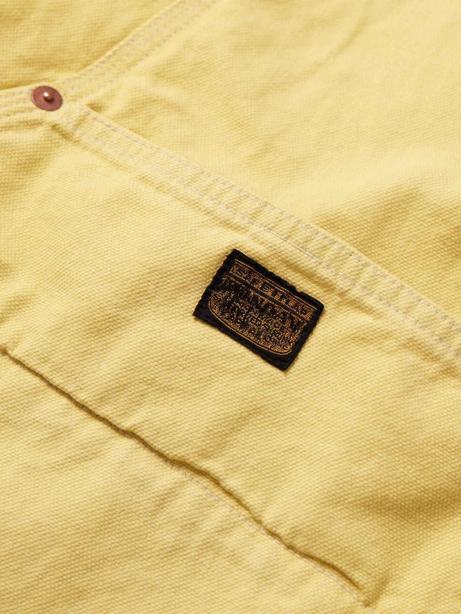 Easy Straight-Leg Cotton-Twill Drawstring Shorts Yellow - 7