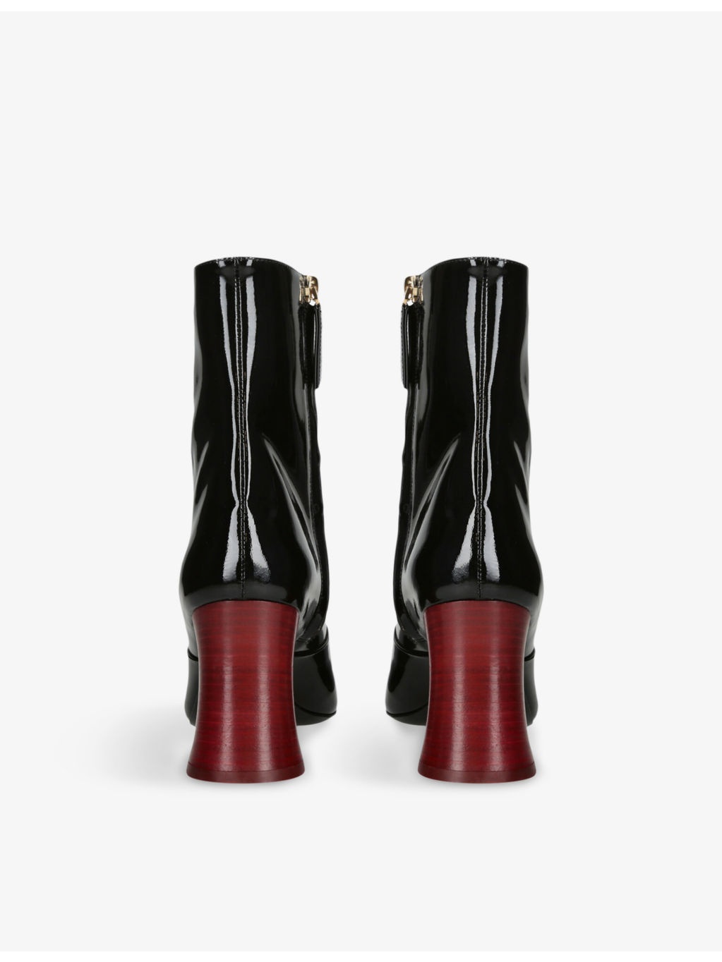 Janis Patent-Leather Heeled Ankle Boots - 4