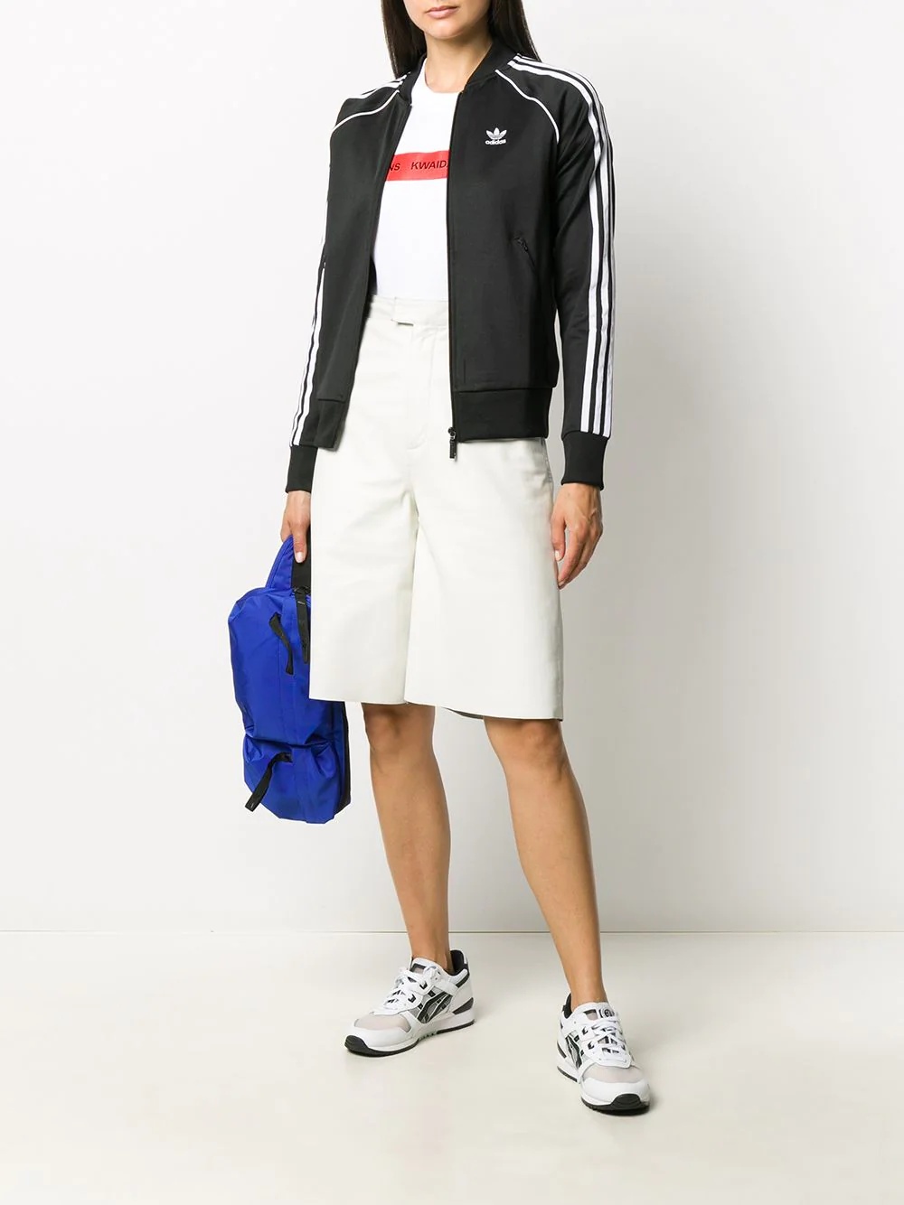 zipped track sweatshirt - 2