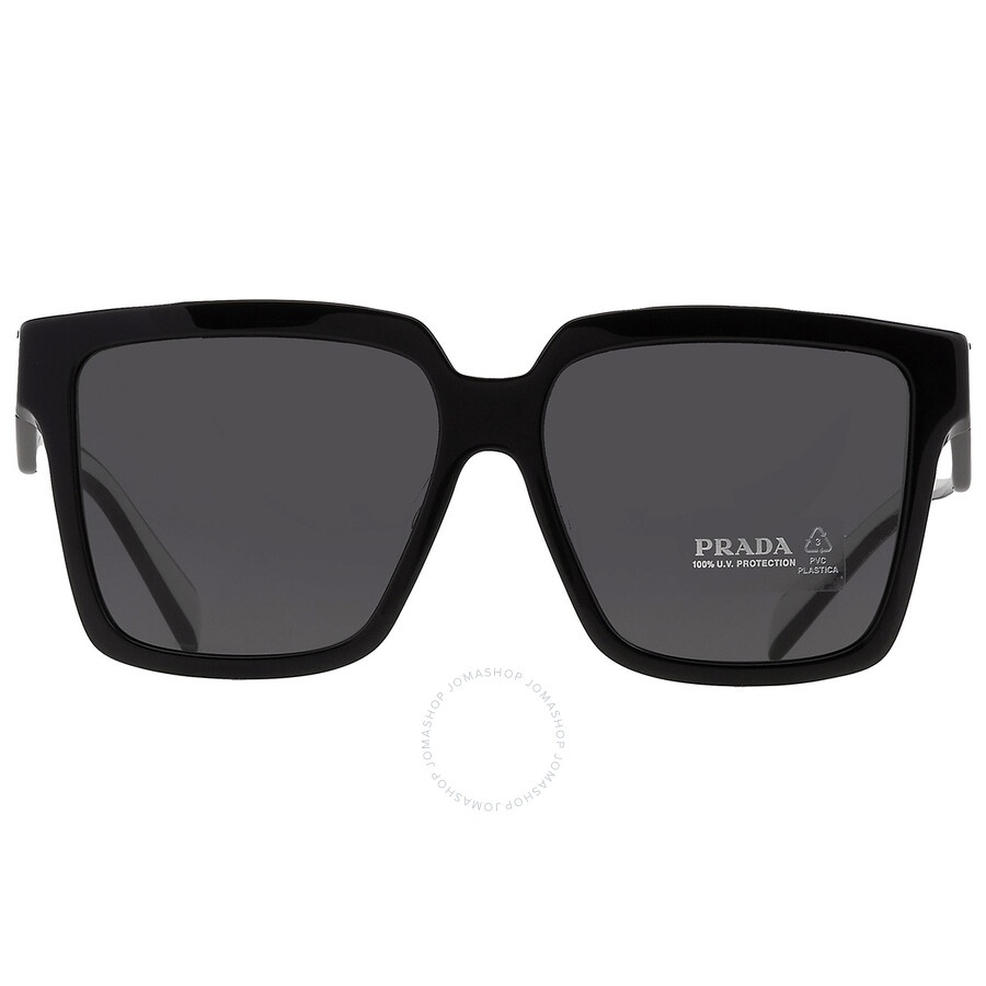 Prada Dark Grey Square Ladies Sunglasses PR 24ZSF 1AB5S0 57 - 1