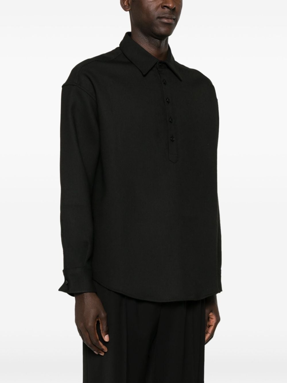 long-sleeve polo shirt - 3