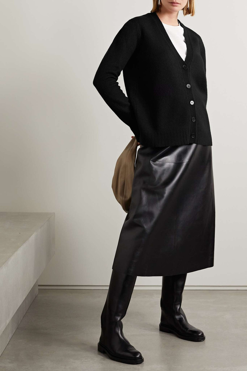 Jil Sander Boiled merino wool cardigan outlook