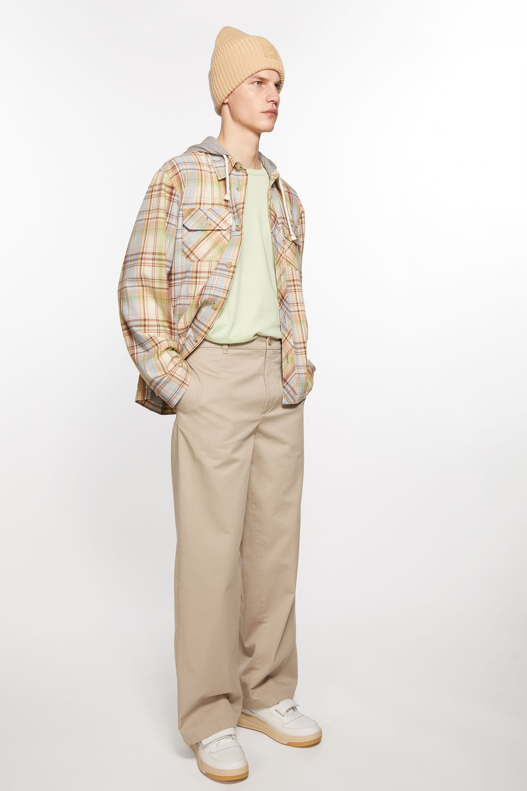 Chino twill trousers - Sand beige - 4