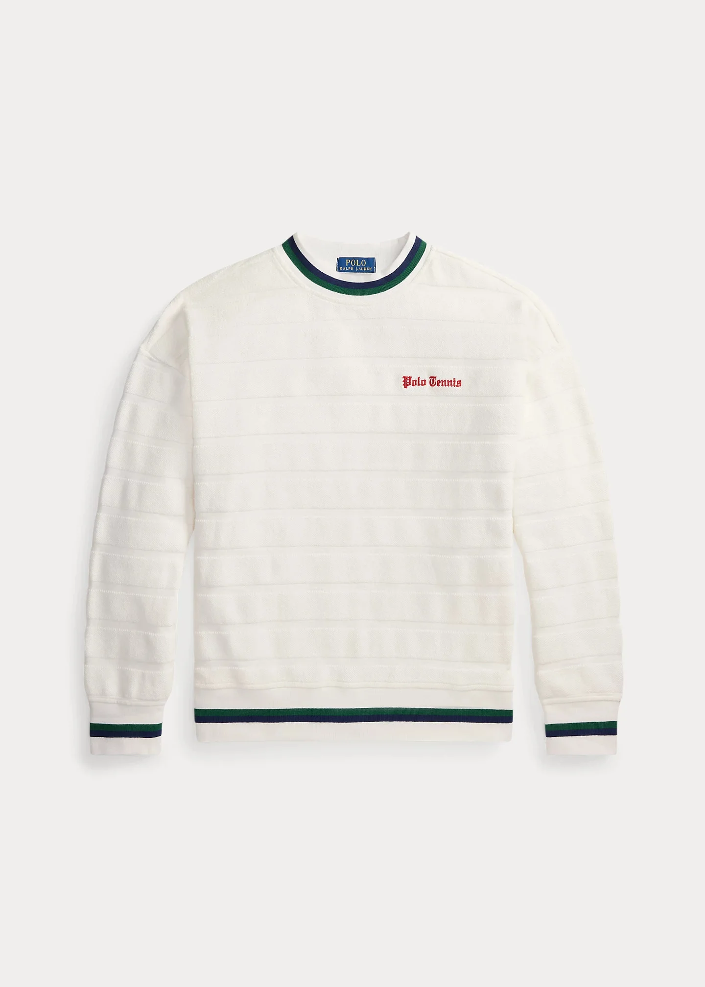 Relaxed Fit Textured Jacquard Pullover - 1