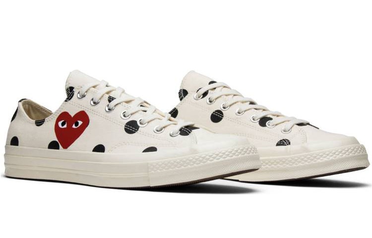 Converse x COMME des GARCONS PLAY Chuck 70 Low 'White Polka Dot' 157249C - 4