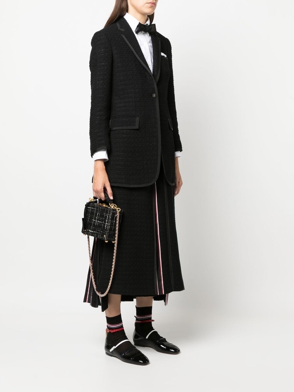 mini tweed tote bag - 2
