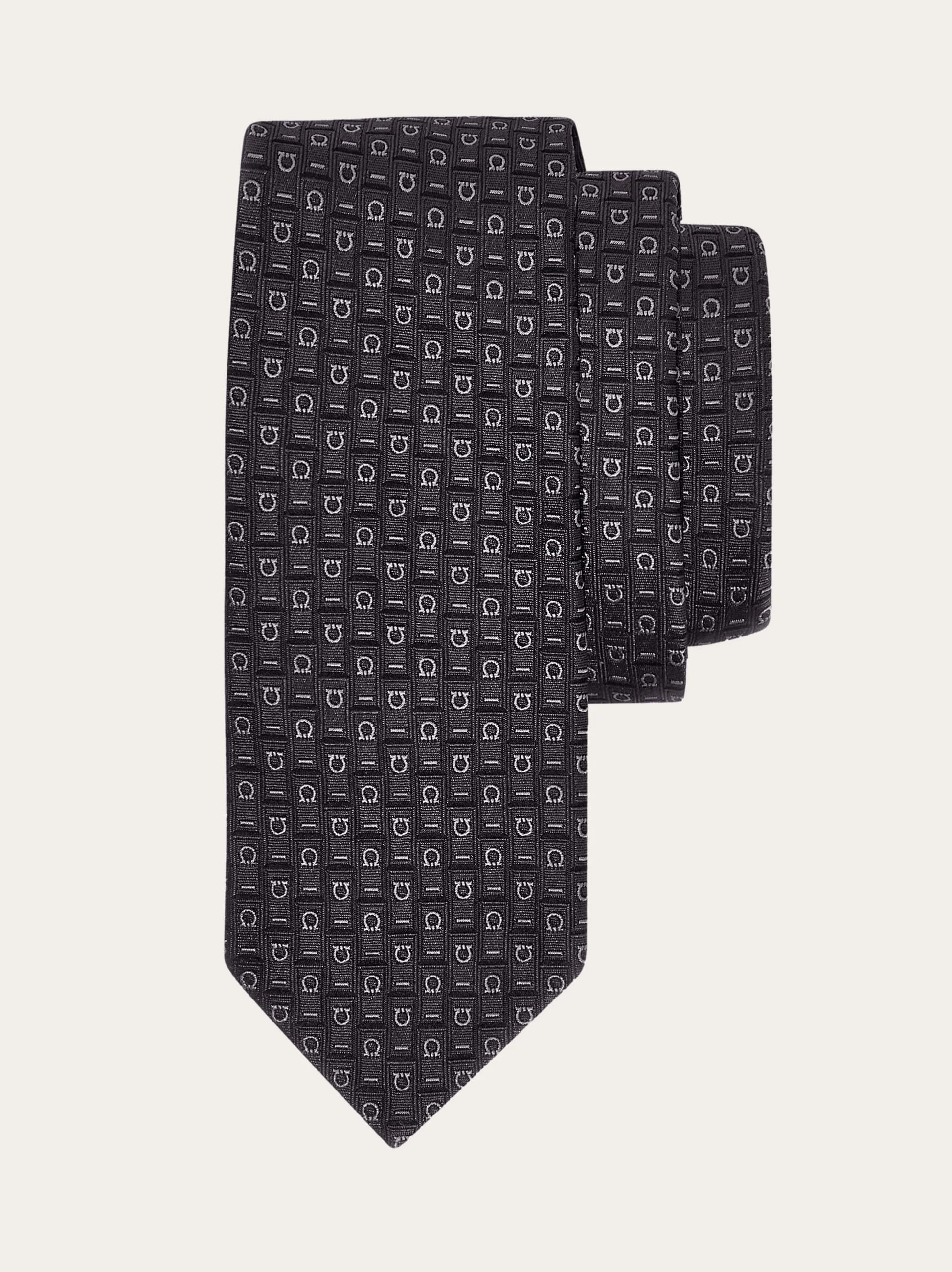 Ferragamo Monogram jacquard tie - 1