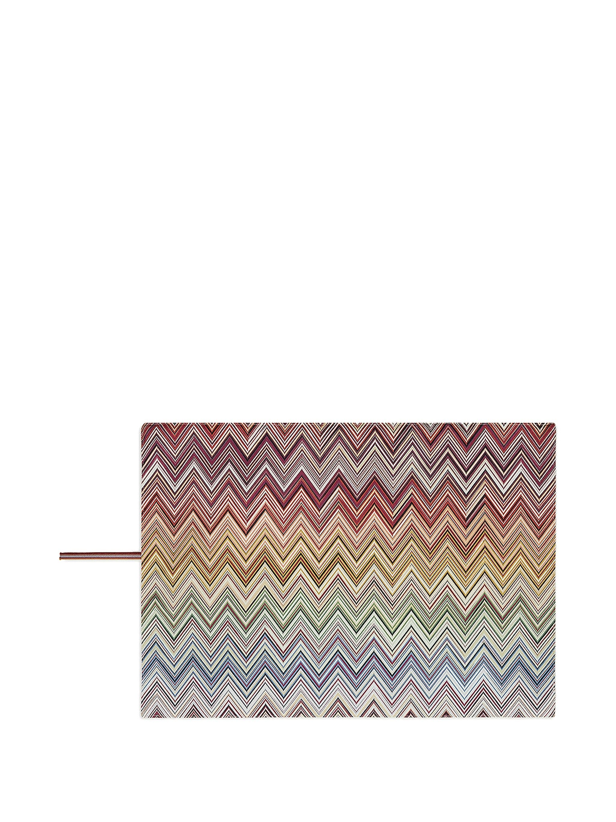 zigzag-print two-piece placemat set - 2