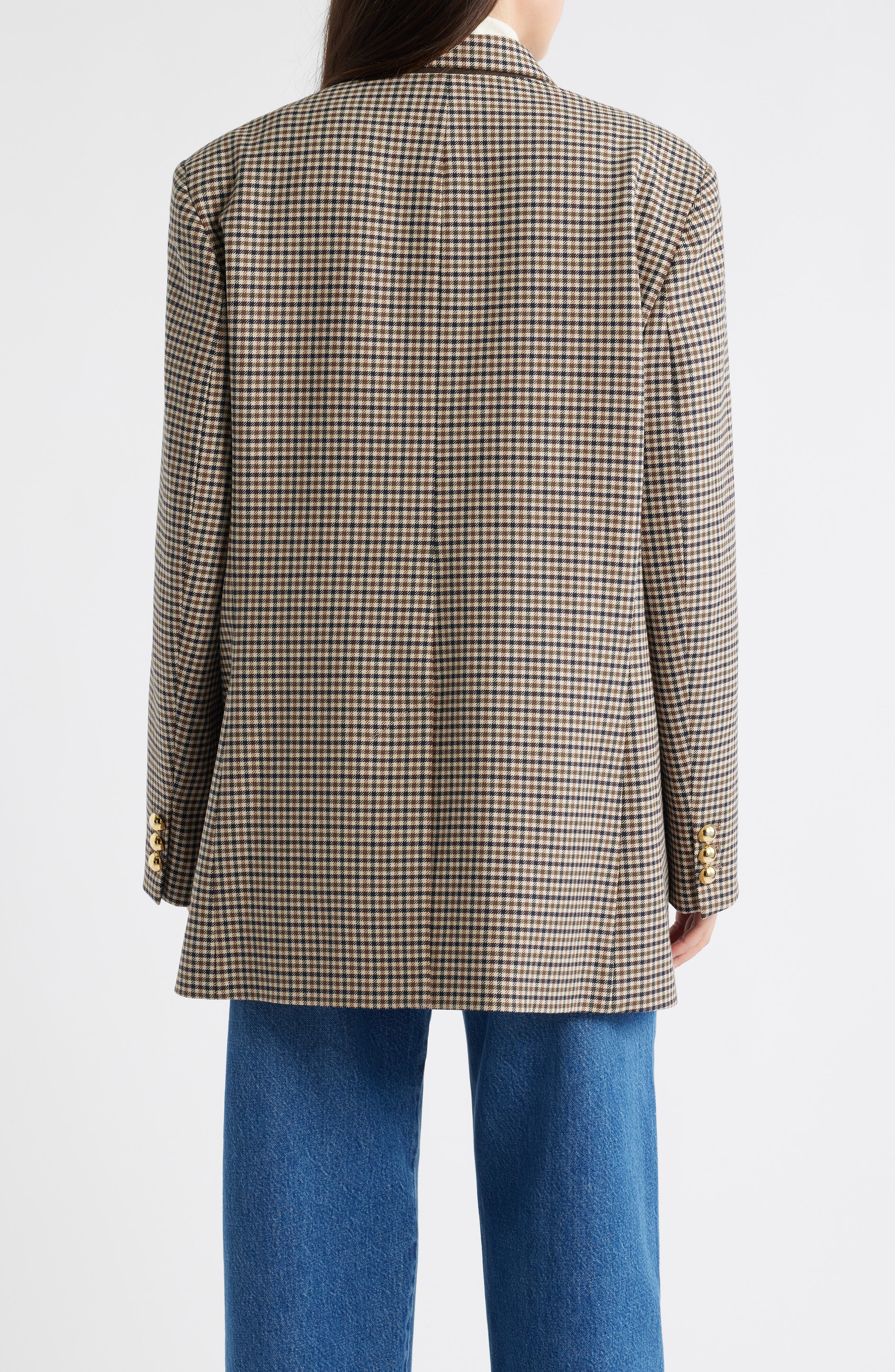FRAME The Houndstooth Blazer in Navy Multi at Nordstrom - 2