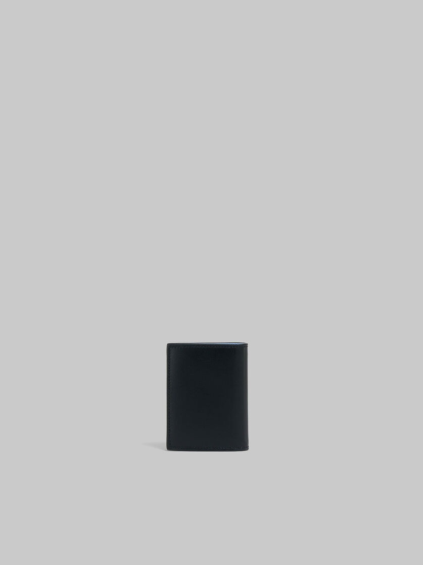 BLACK LEATHER BIFOLD WALLET WITH RAISED MARNI LOGO - 3