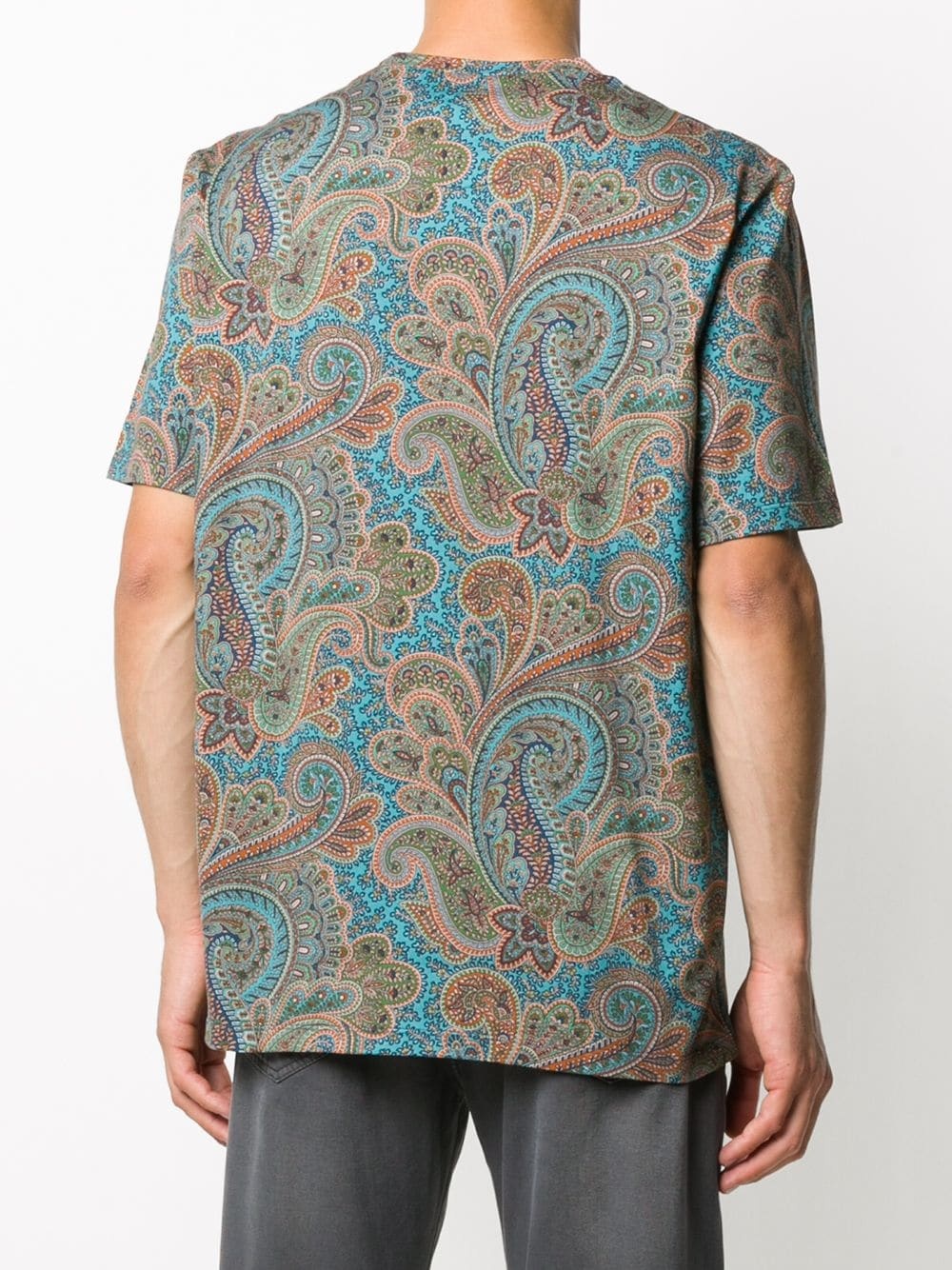 paisley print T-shirt - 4