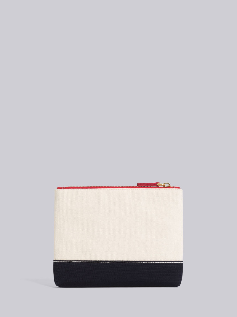 COTTON CANVAS ZIP POUCH 3