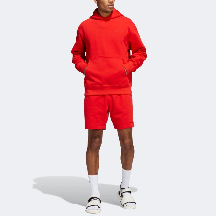 adidas originals x Pharrell Williams Crossover Solid Color Casual Sports Pullover Red HF9903 - 3