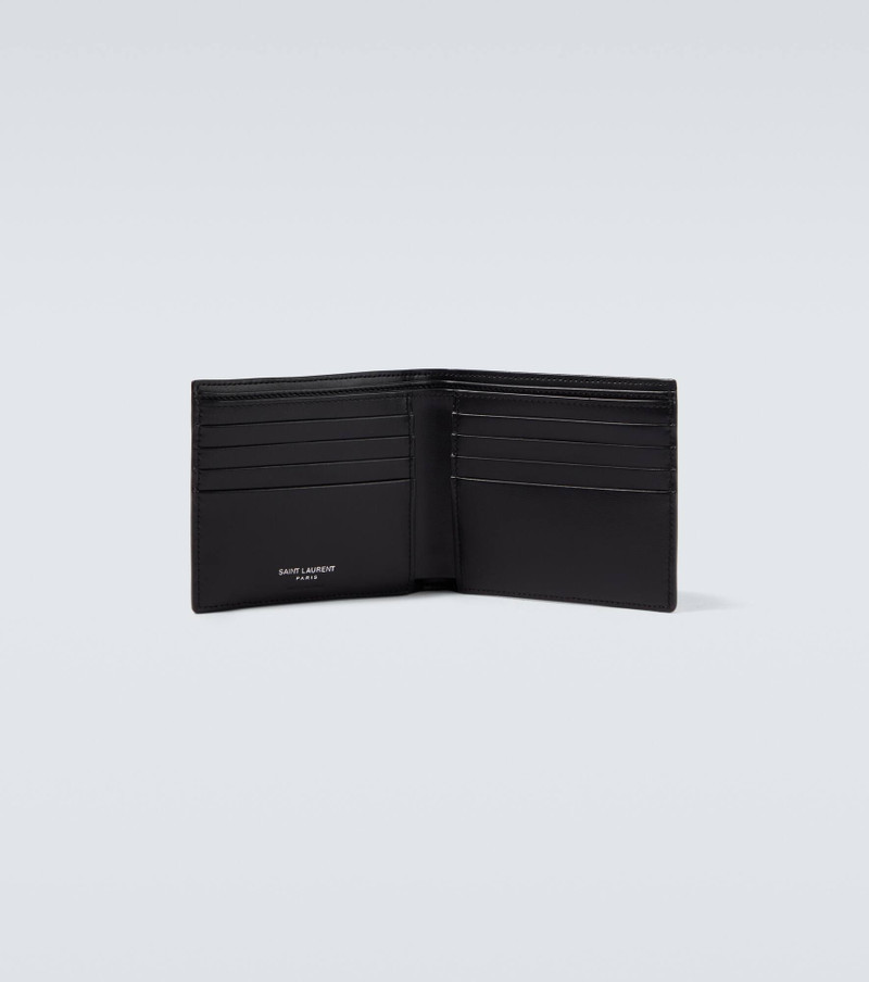 SAINT LAURENT Tiny Cassandre leather bi-fold wallet outlook
