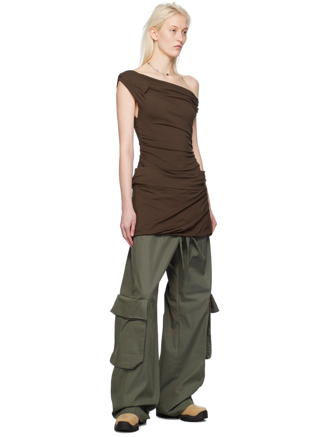 SSENSE Exclusive Khaki Cargo Pants - 4