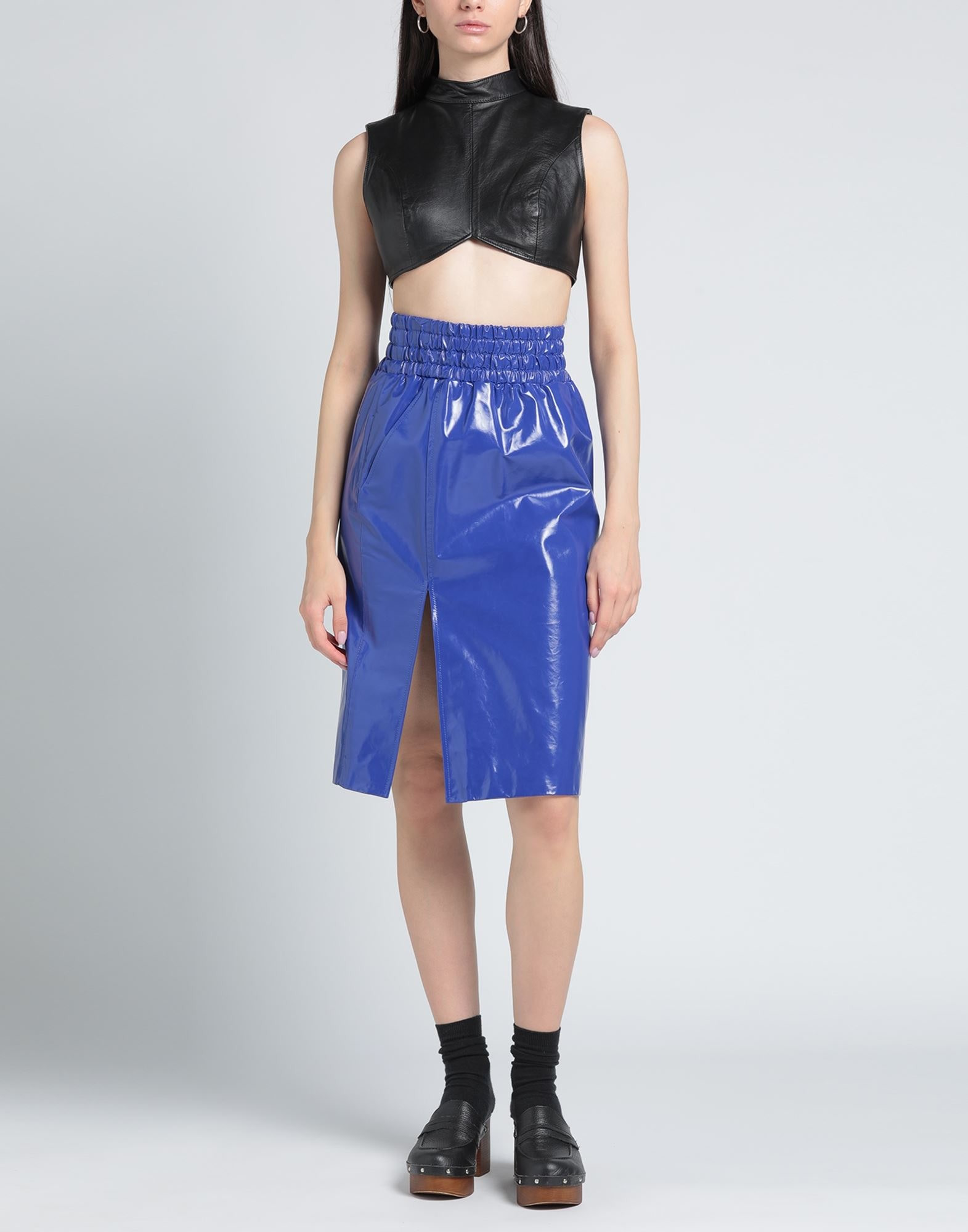 Blue Women's Midi Skirt - 2