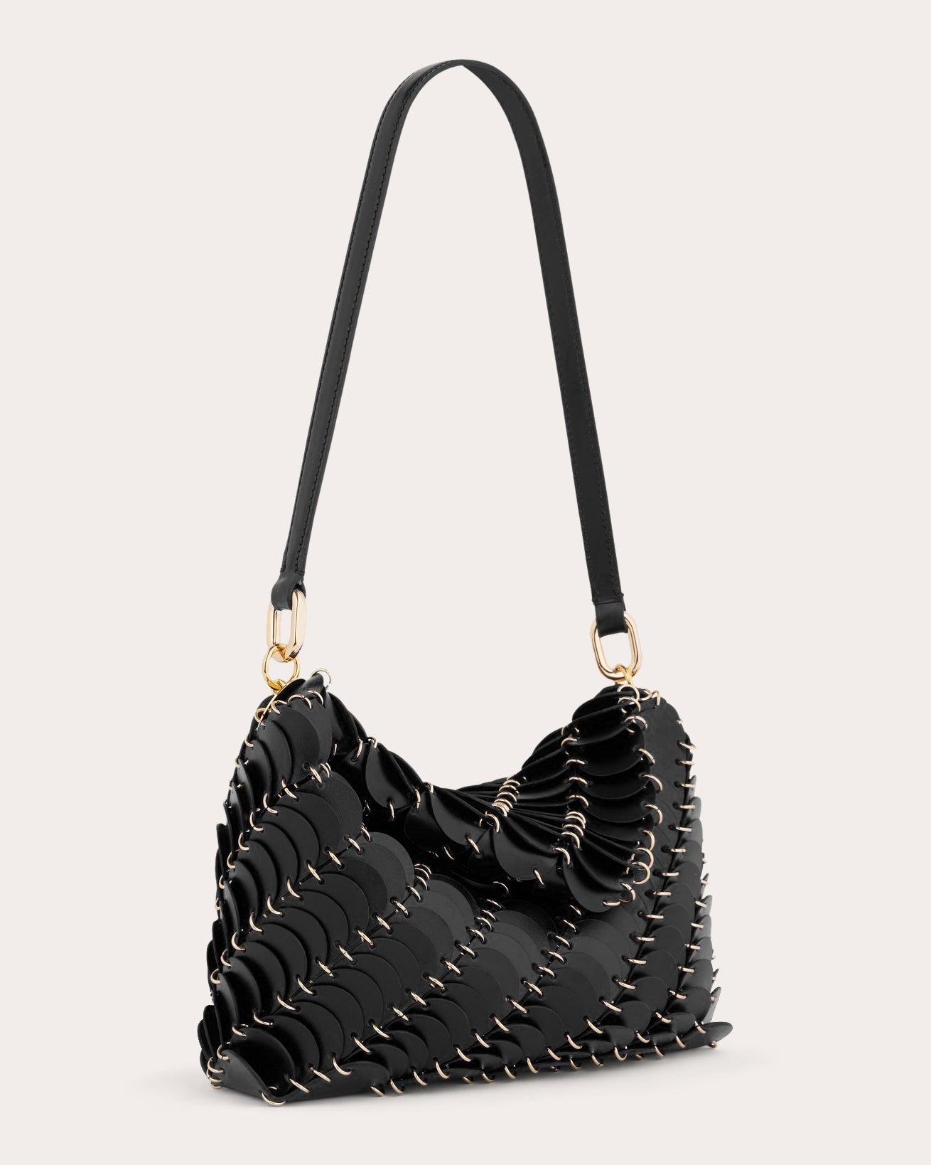 Paco Embellished Leather Shoulder Bag - 2