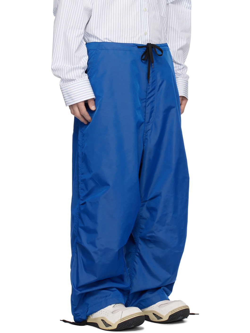 Blue Reebok Edition Satin Track Pants - 2