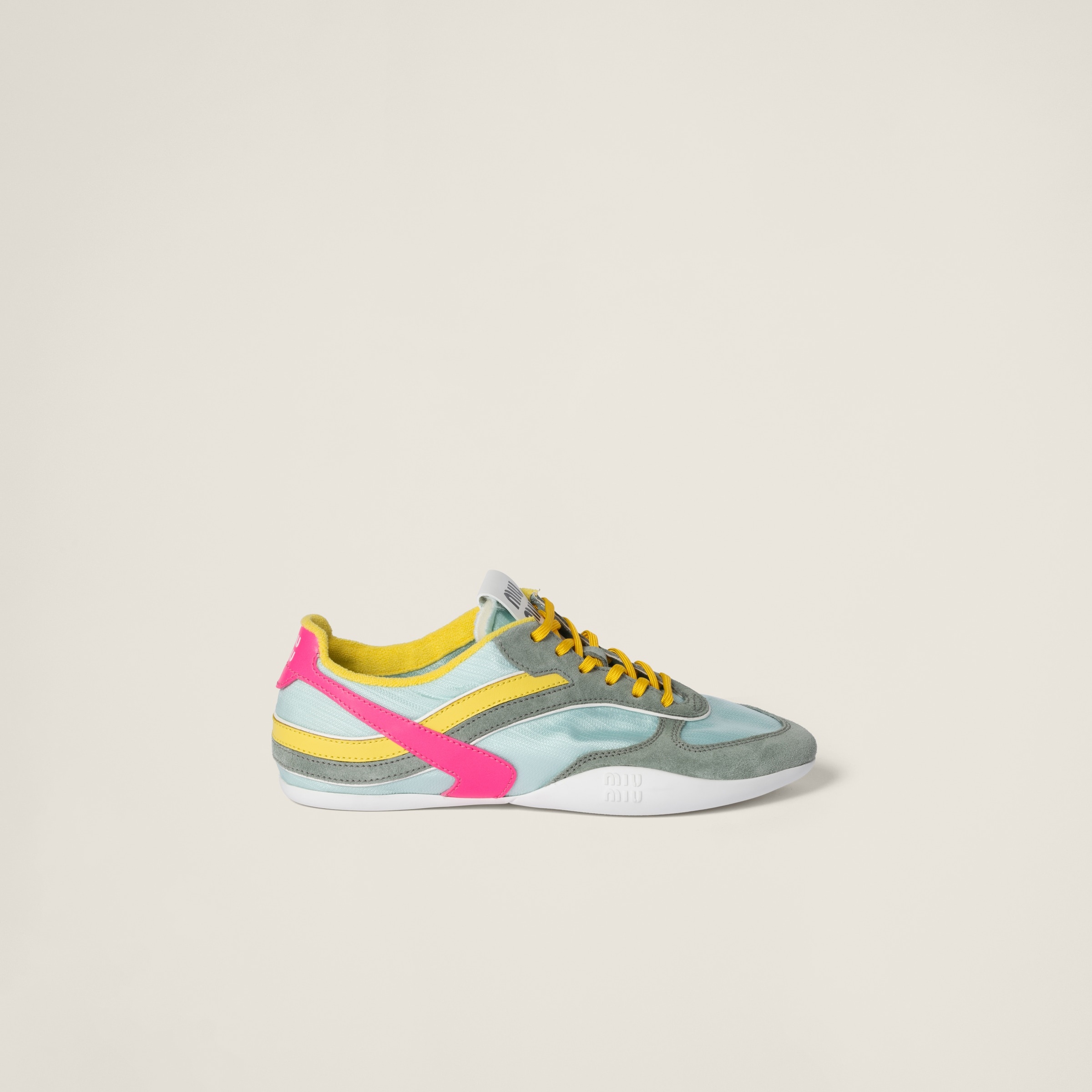 Gymnasium technical fabric and suede sneakers - 2