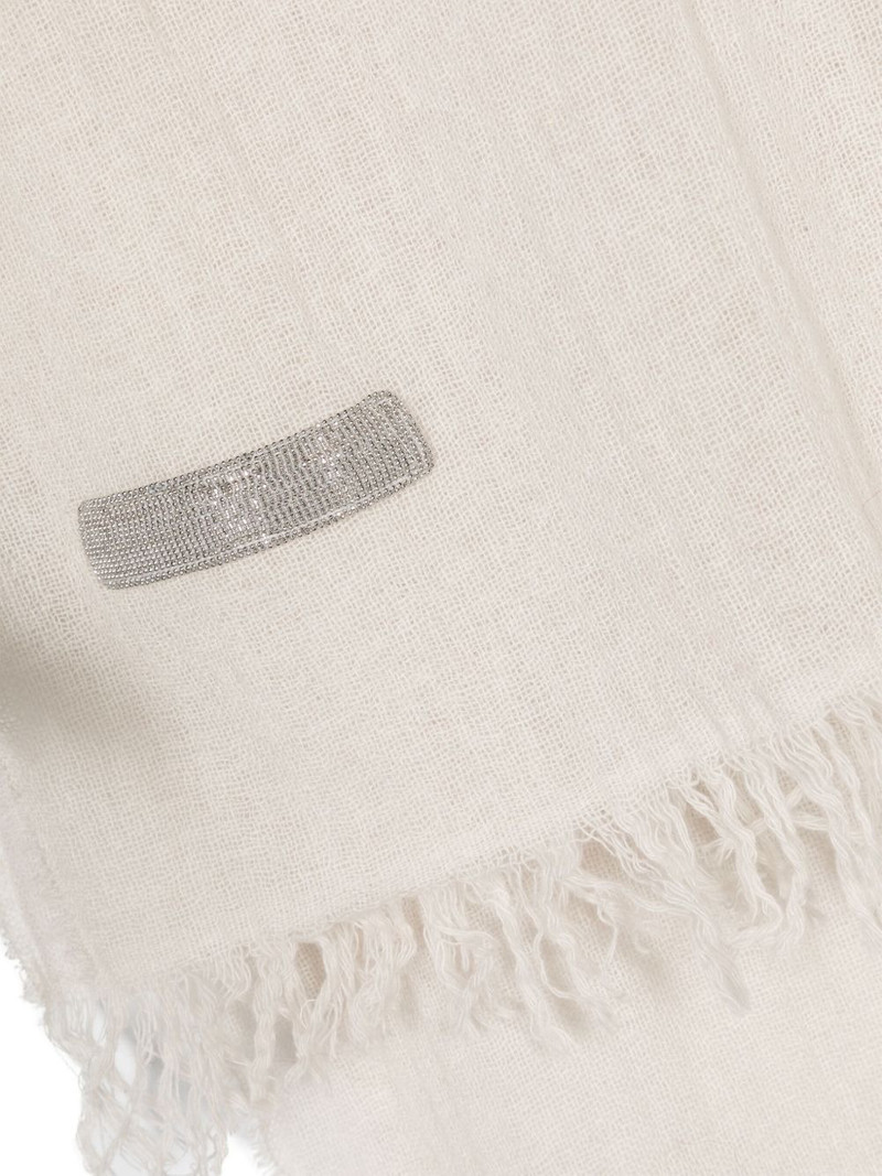 frayed wool-blend scarf 3