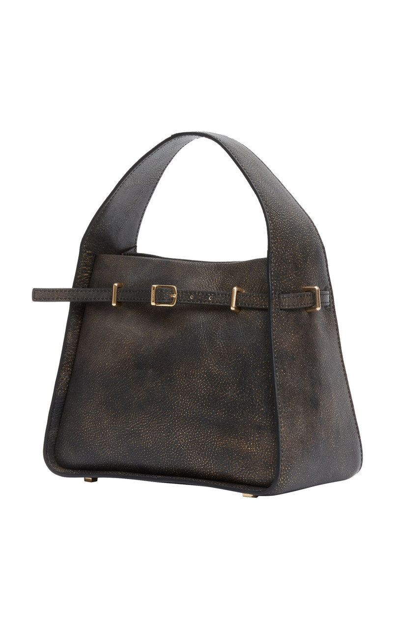 SIMKHAI River Small Leather Bucket Bag brown outlook