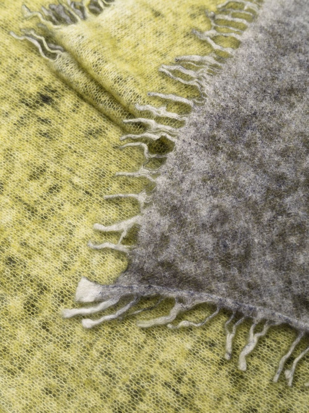 washed frayed-edge cashmere scarf - 3