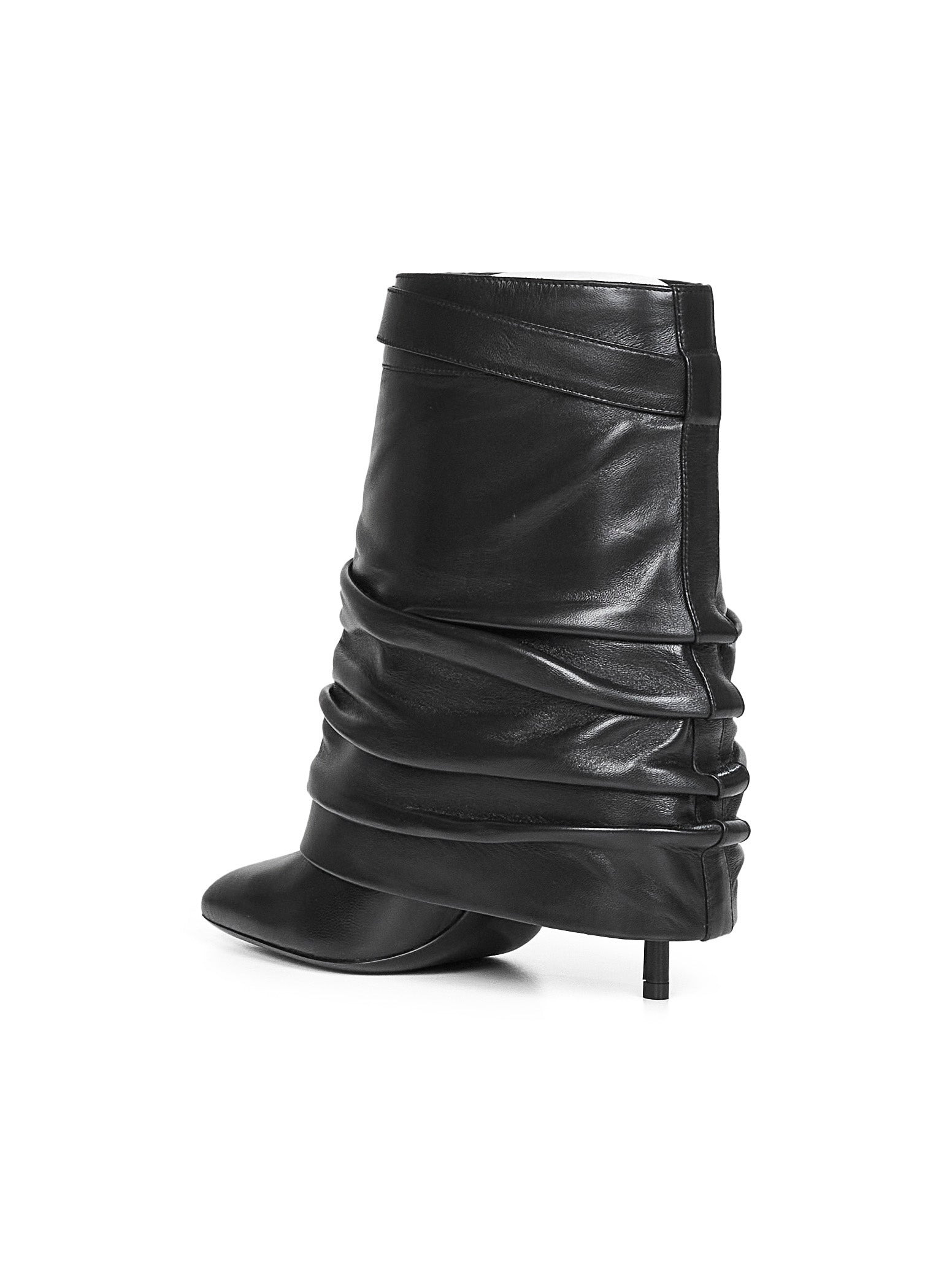 shark lock stiletto anklòe boots - 2