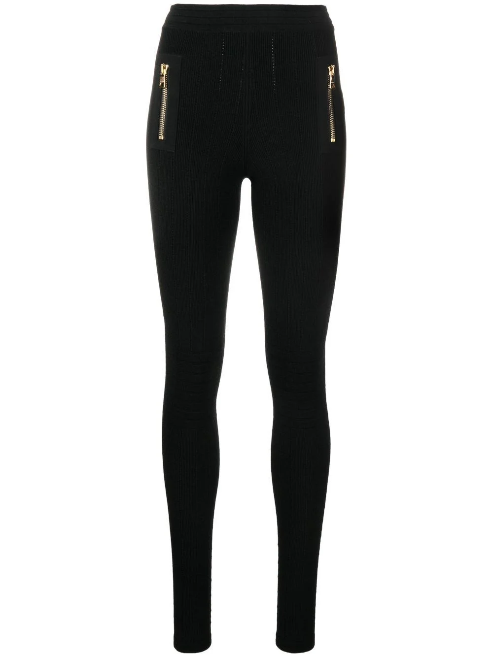panelled slim-cut leggings - 1