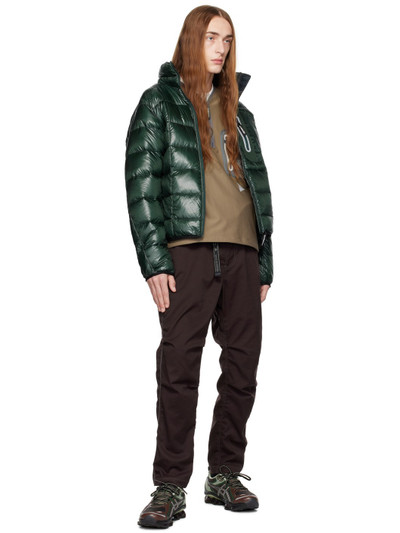 and Wander Green Diamond Stitch Packable Down Jacket outlook
