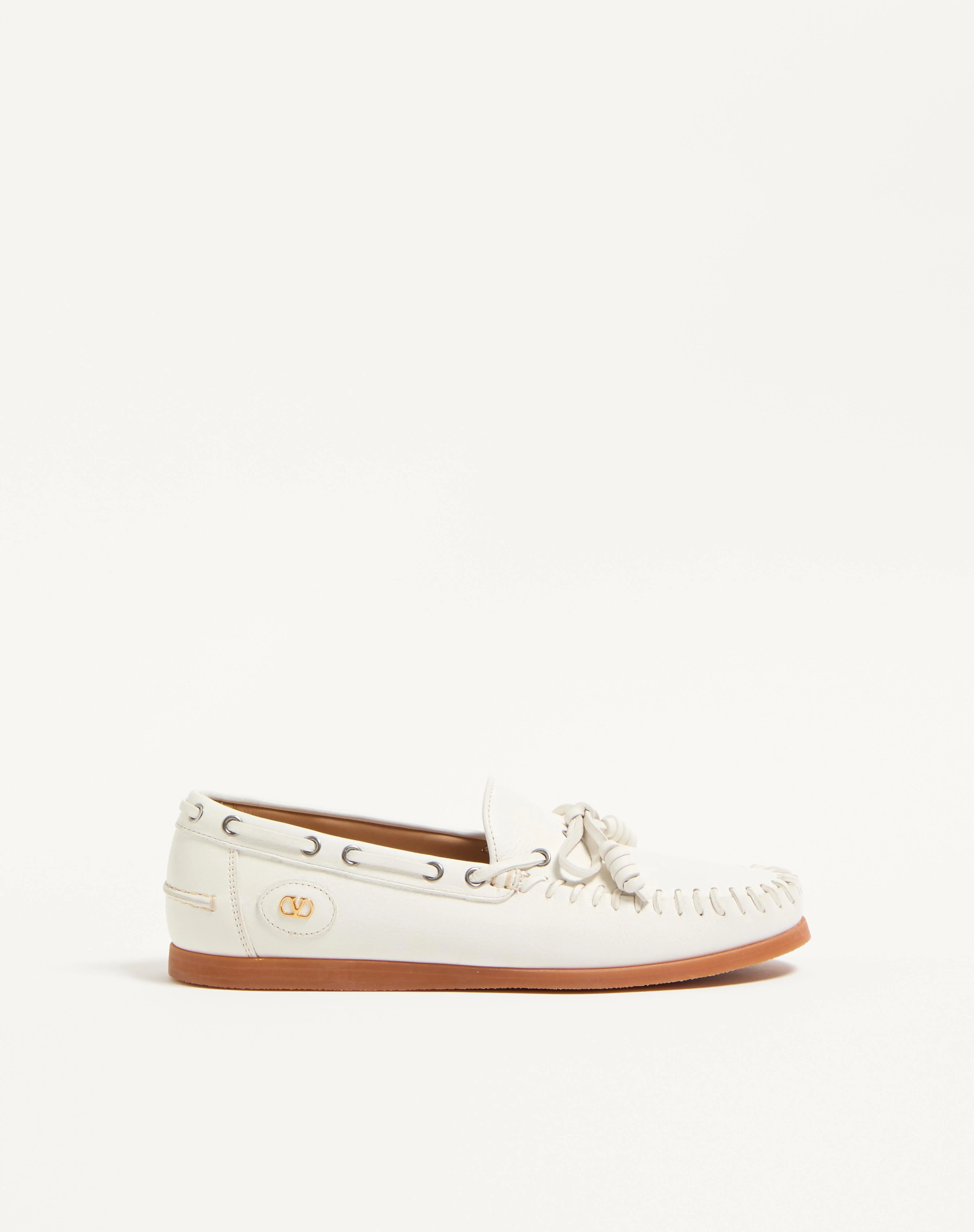 PALM AVENUE BUFFALO LEATHER BOAT SHOE - 1