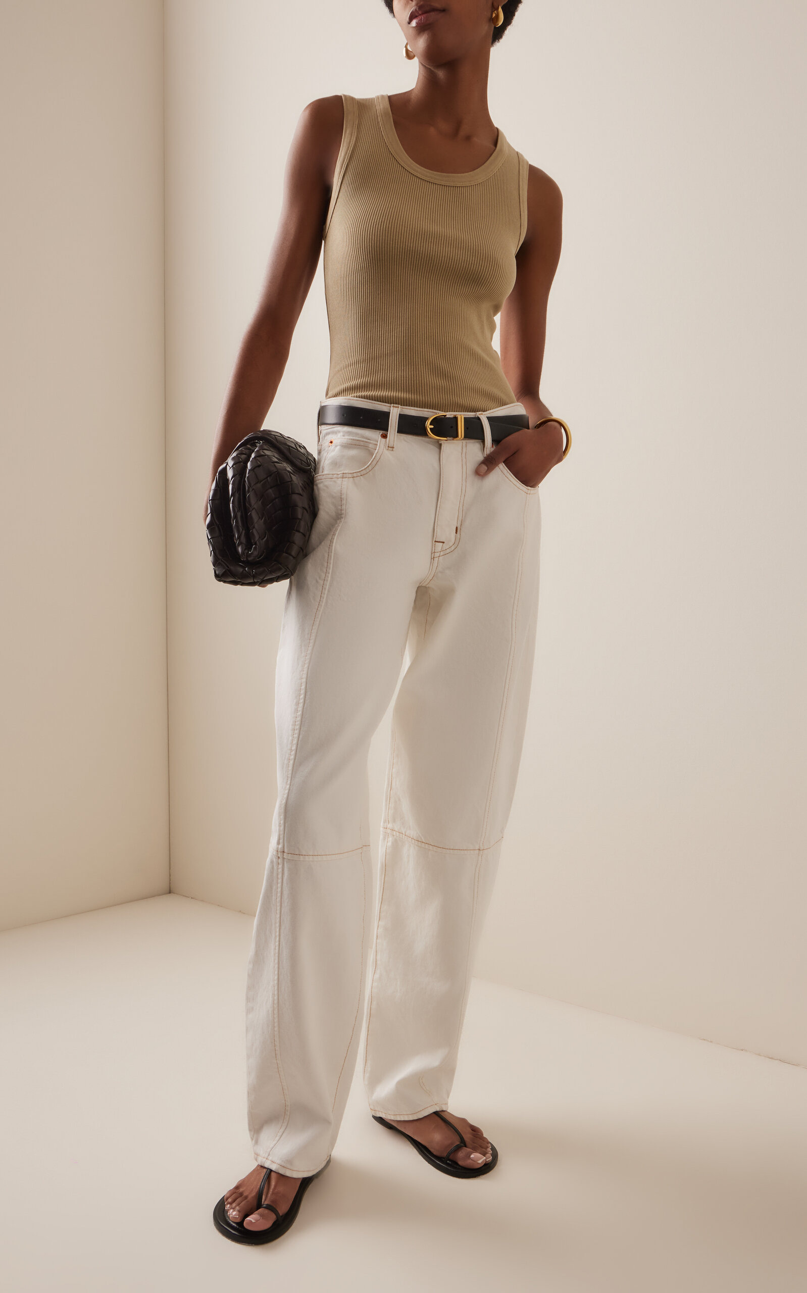 Poppy Cotton Tank Top brown - 3