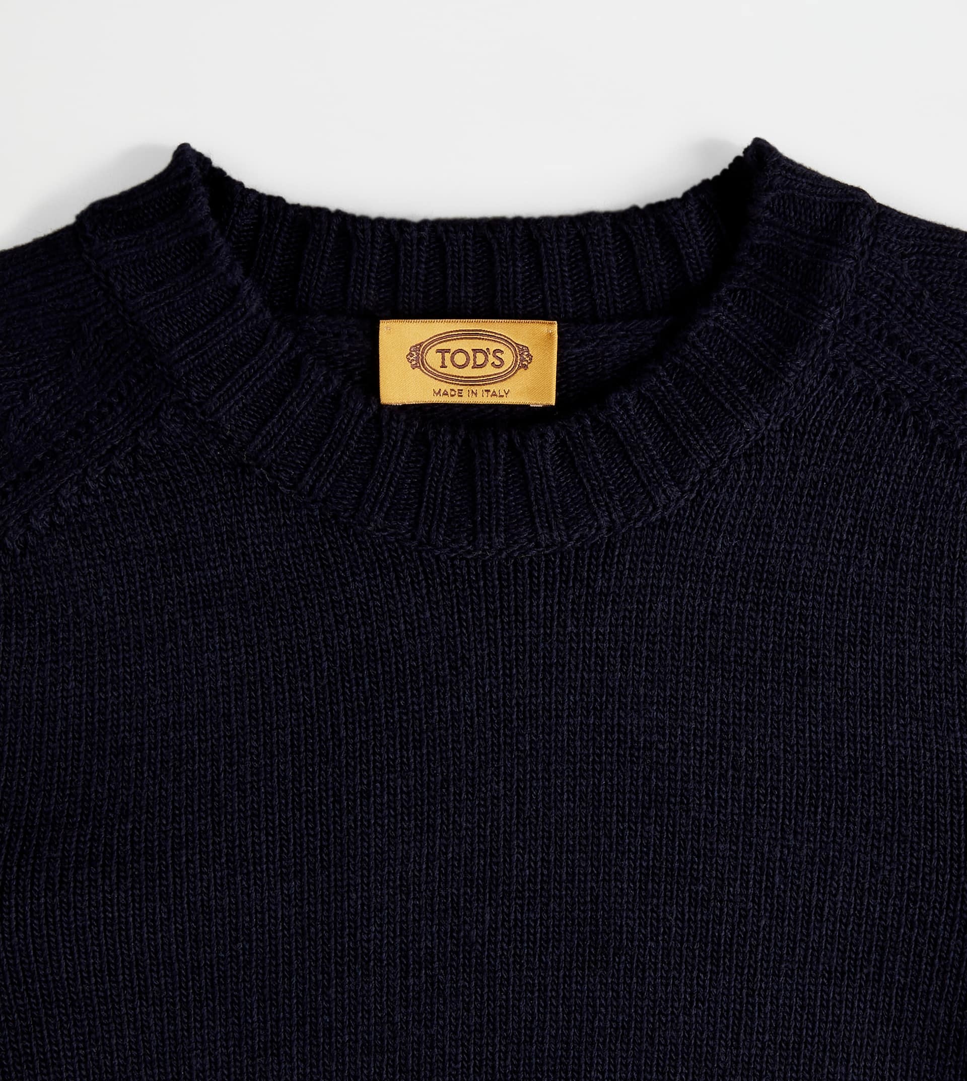 CASHMERE BLEND ROUND NECK JUMPER - BLUE - 8