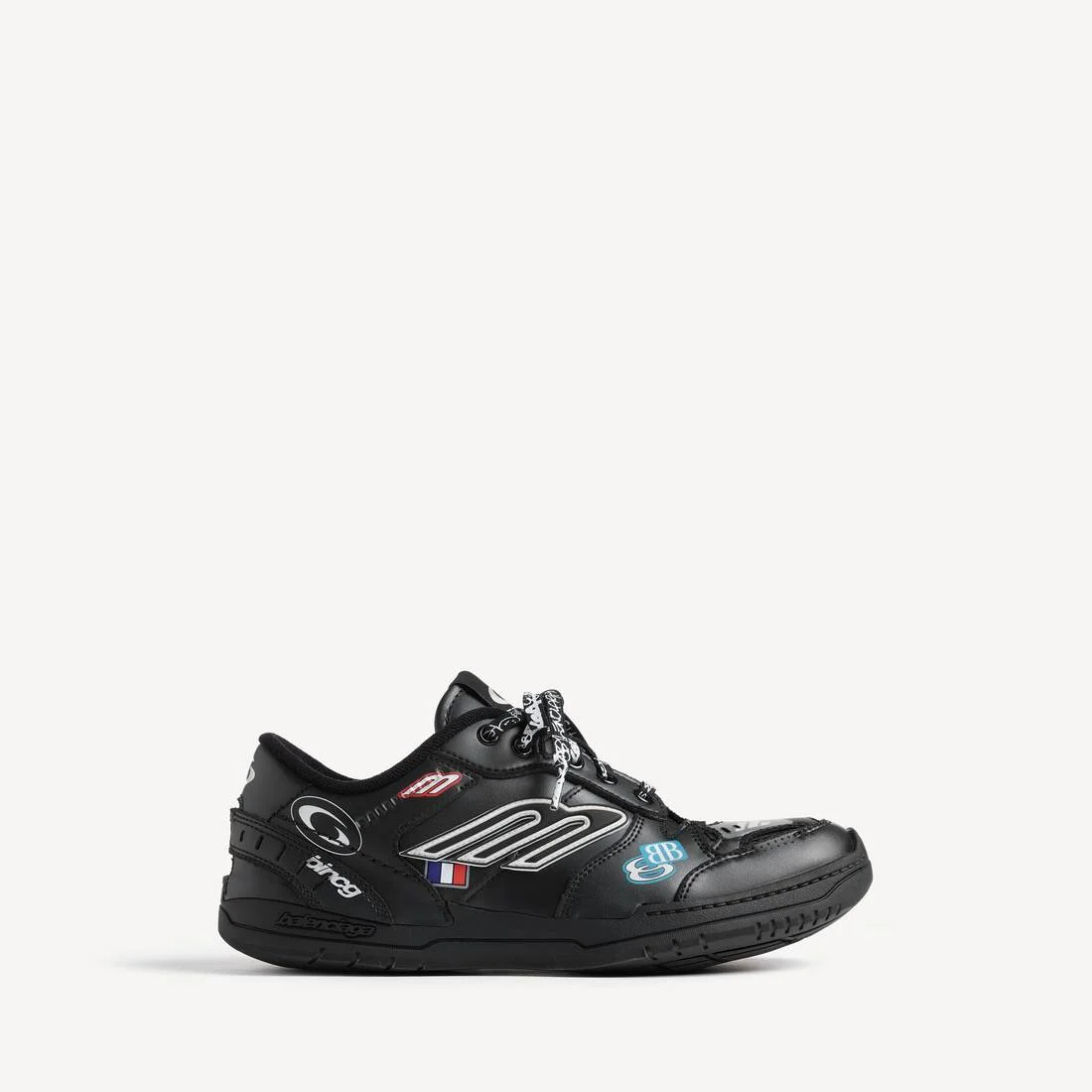 Men's Hamptons Stickers Sneaker in Black/multicolor - 1