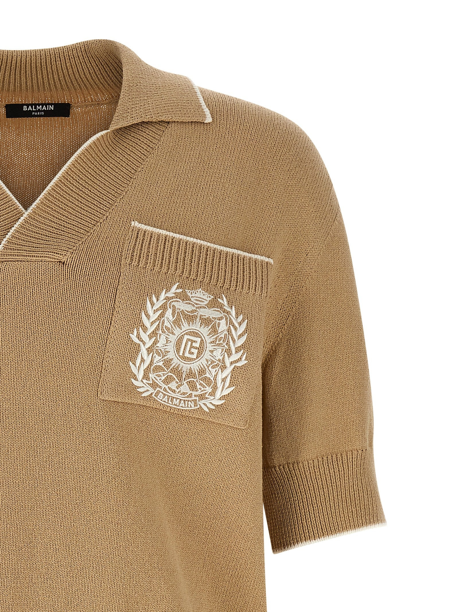 Balmain Stemma Polo Beige - 3