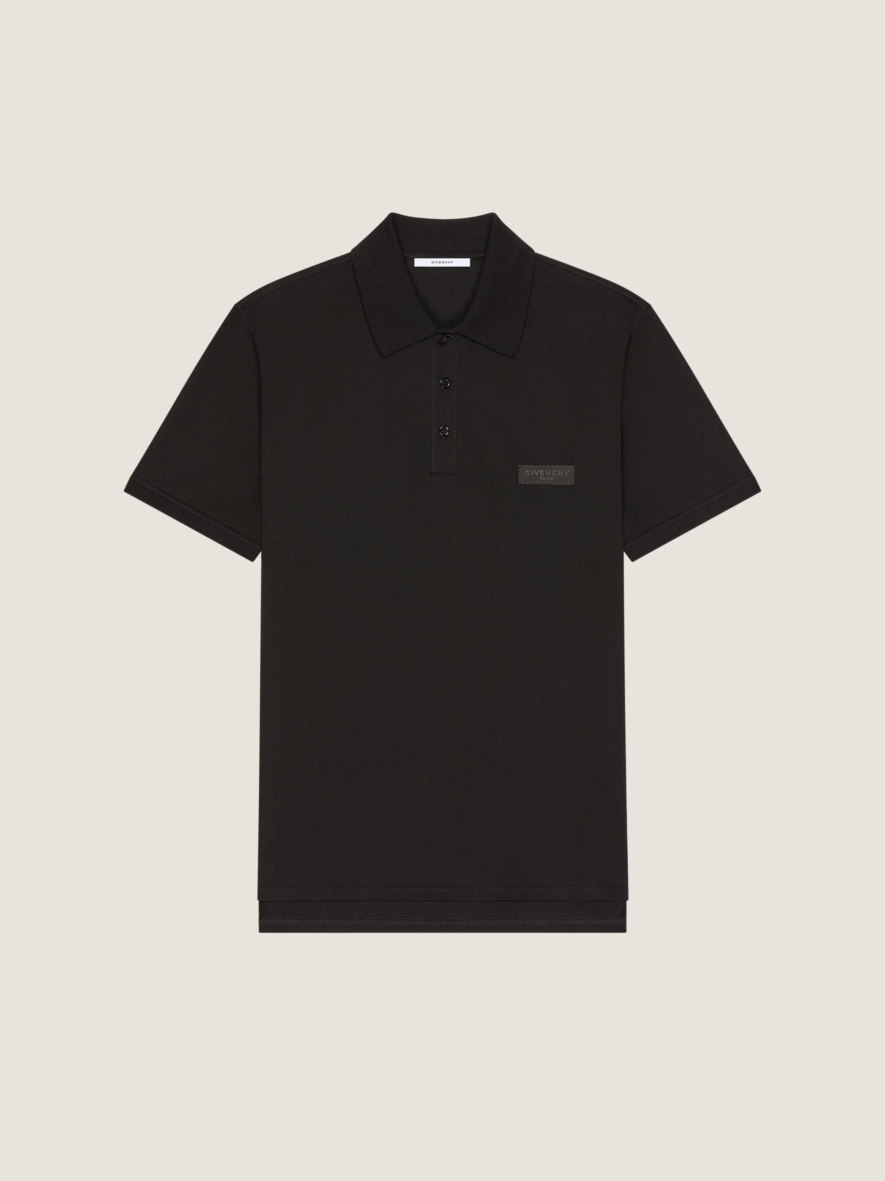 POLO IN COTTON WITH GIVENCHY PARIS GROS GRAIN - 1
