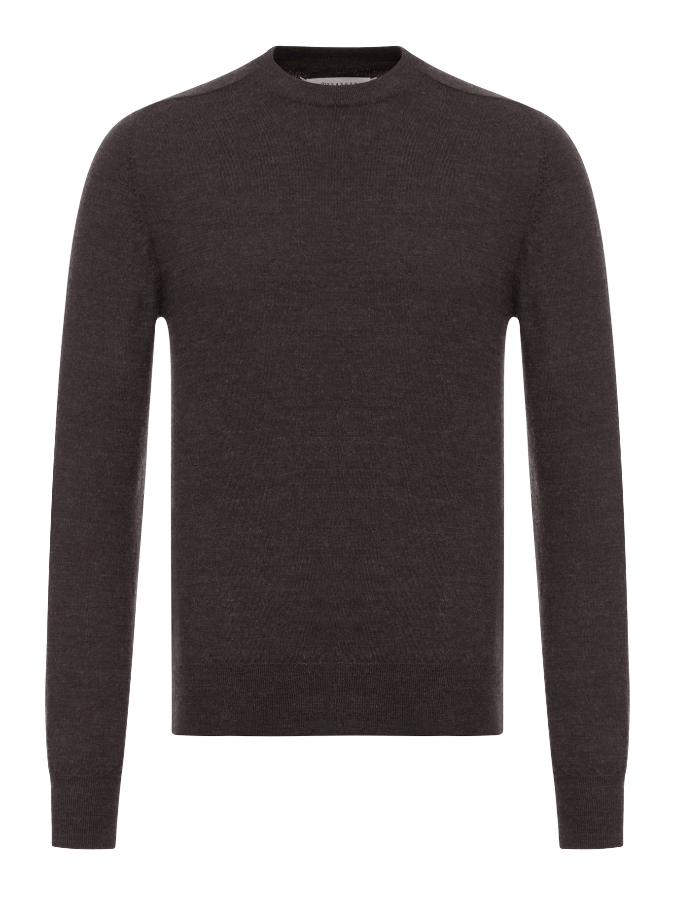 WOOL SWEATER WITH ELBOW PATCHES - 2