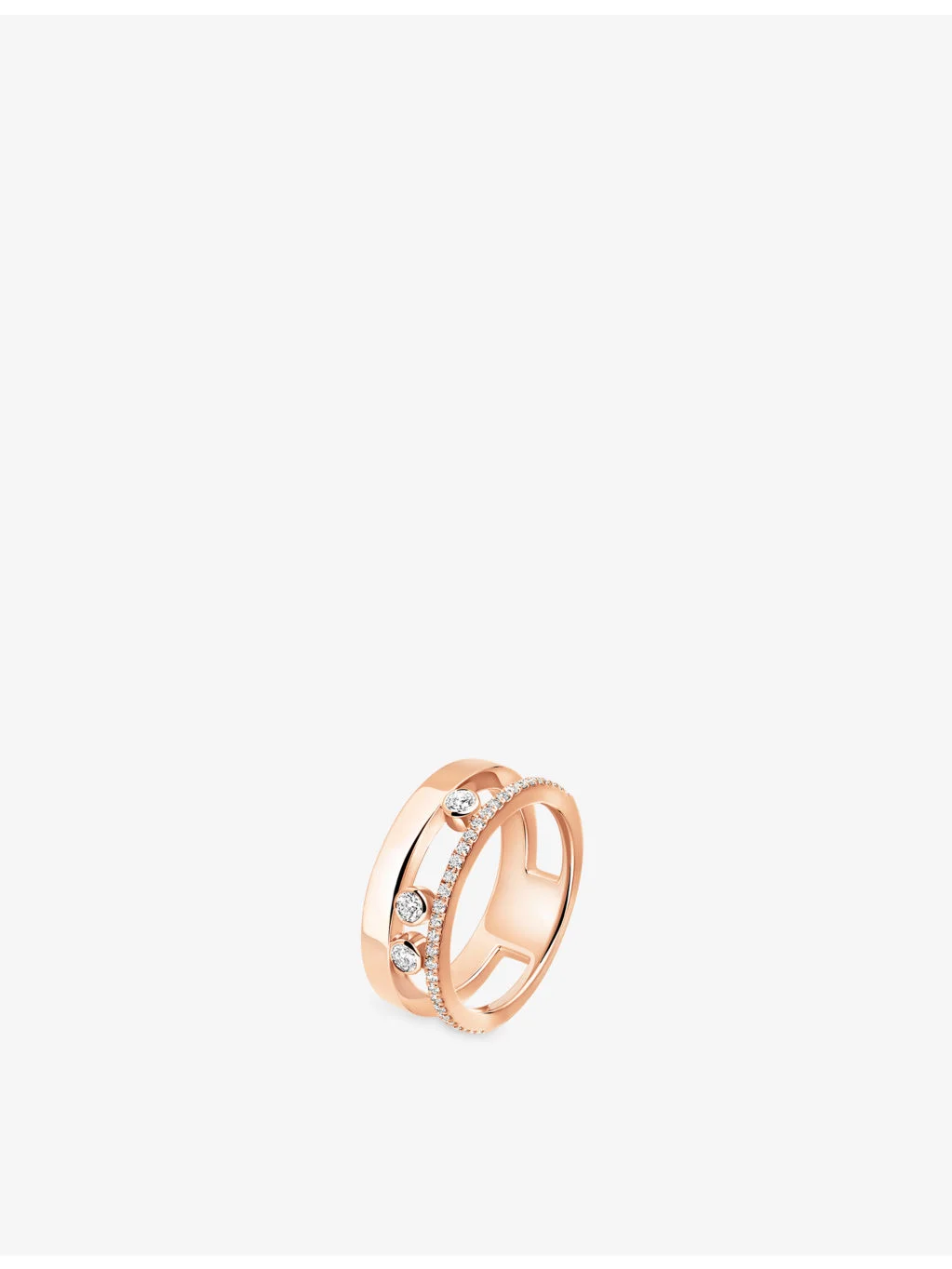 Move Romane 18ct rose-gold and diamond ring - 1