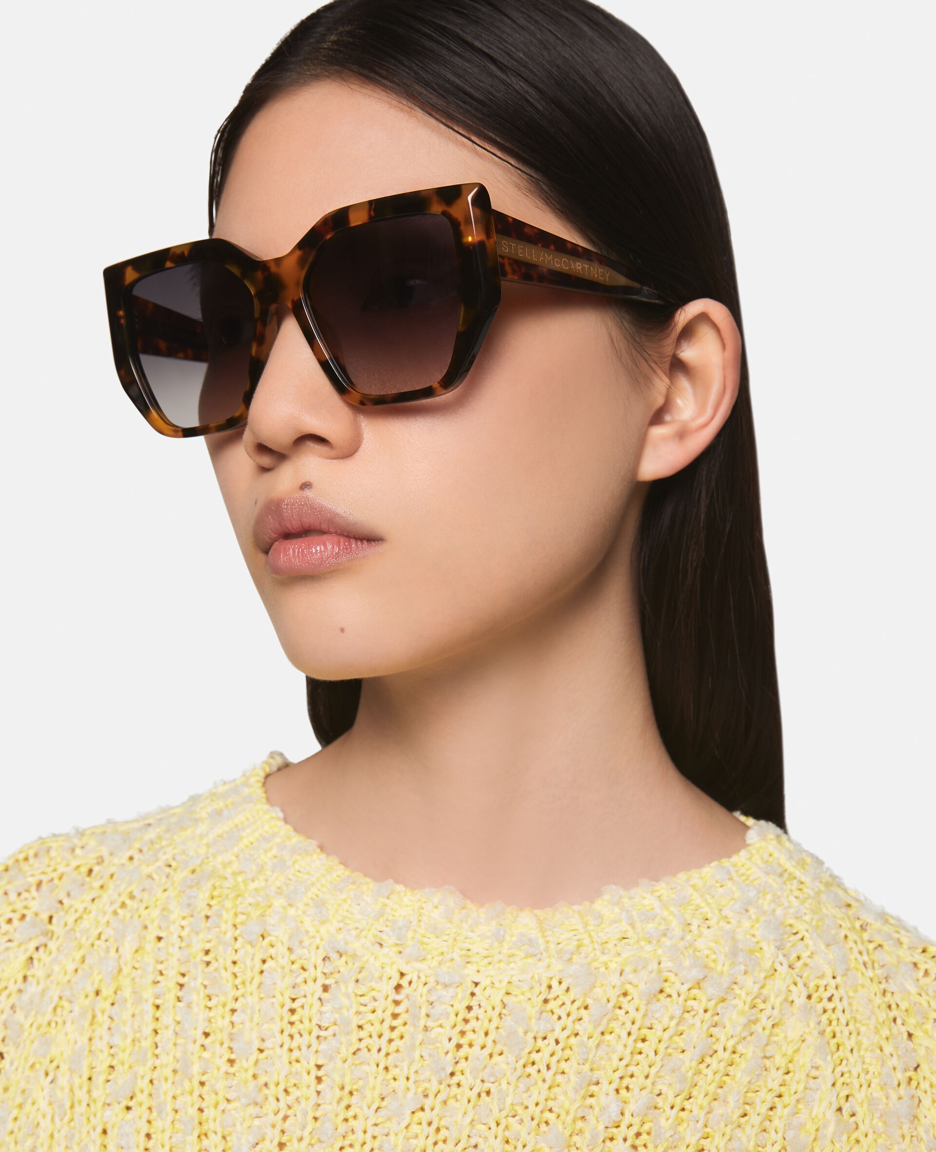 Chunky Square Cat-Eye Sunglasses - 2