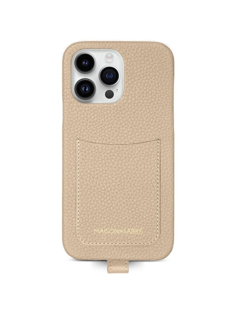 Sling leather iPhone 14 Pro phone case 3