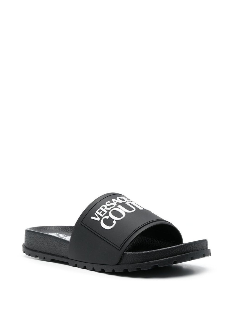 VERSACE JEANS COUTURE logo-print slides outlook