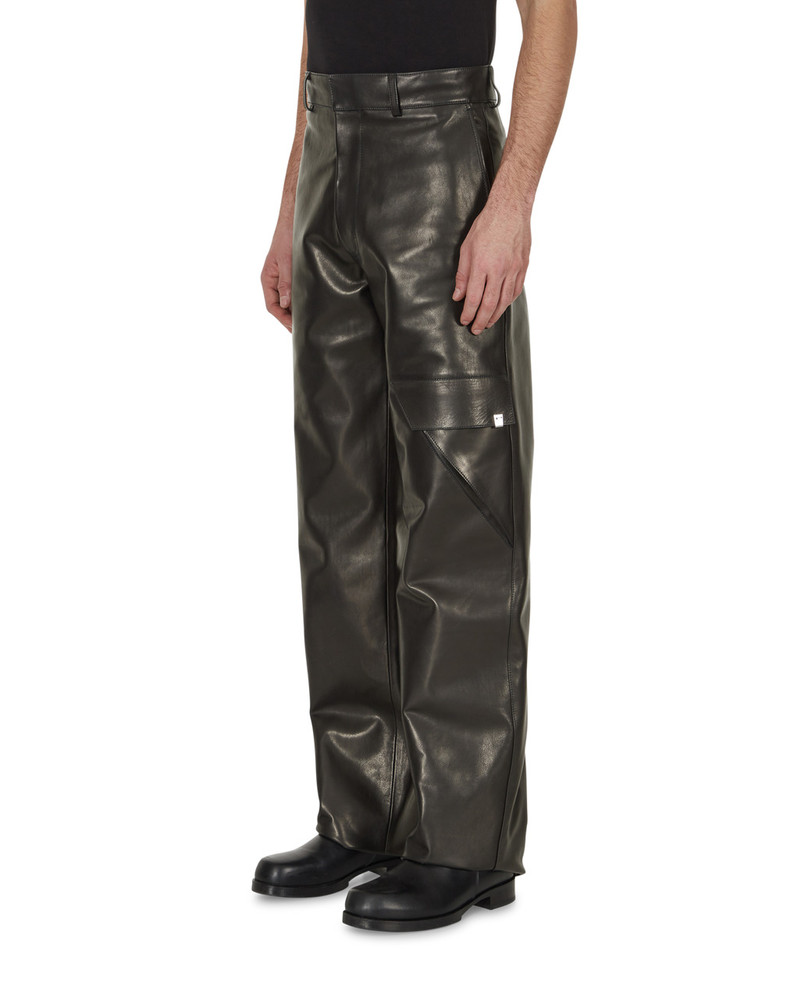 CARGO POCKET LEATHER PANT 3