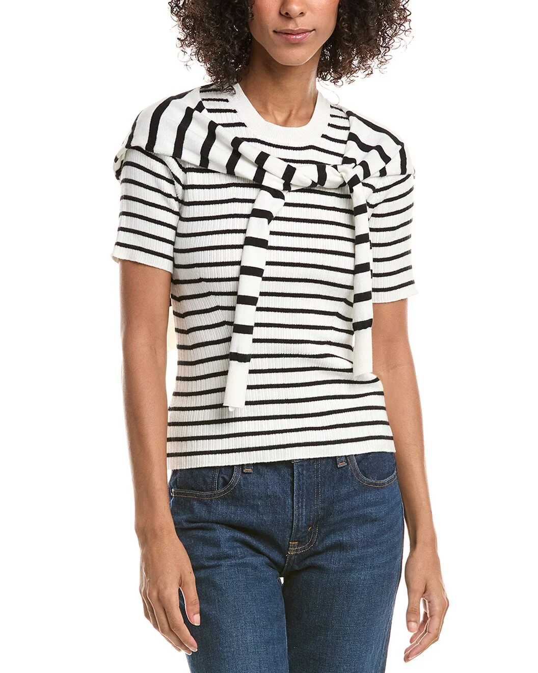 Derek Lam 10 Crosby Twain Pre Styled Cashmere-Blend Sweater - 1