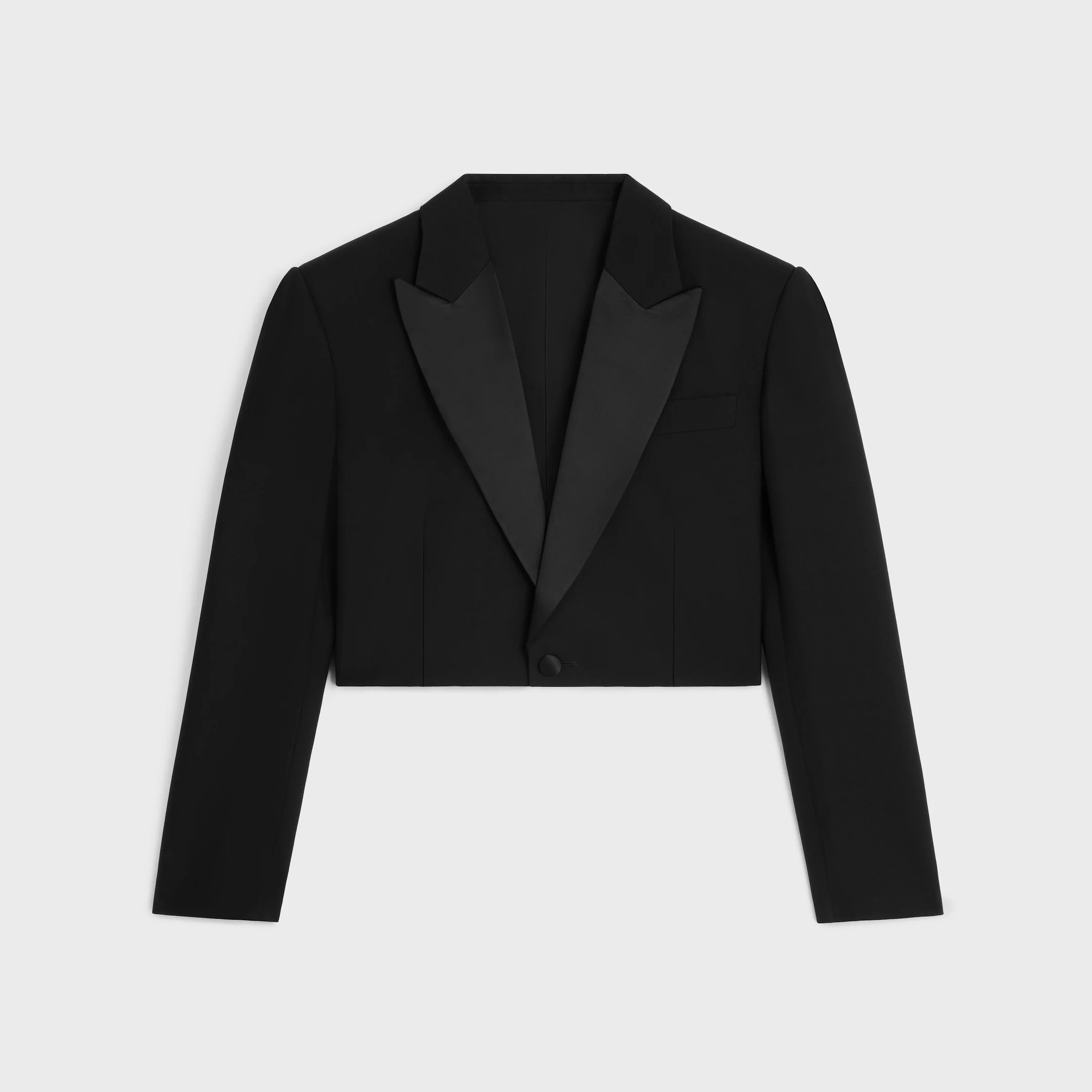 spencer tux jacket IN wool gabardine - 1