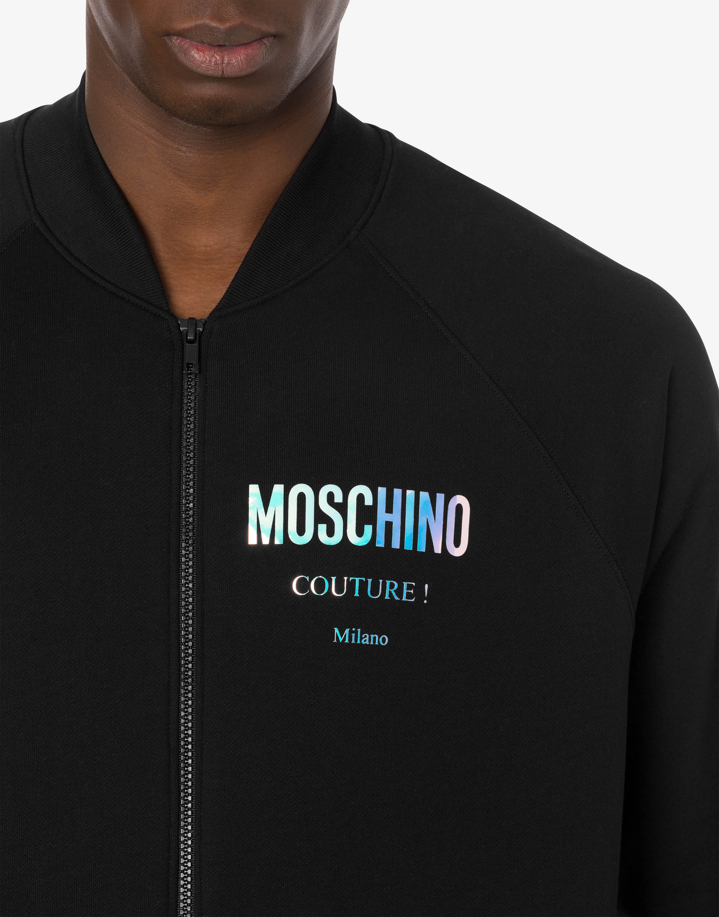 HOLOGRAPHIC LOGO ZIP SWEATSHIRT - 4