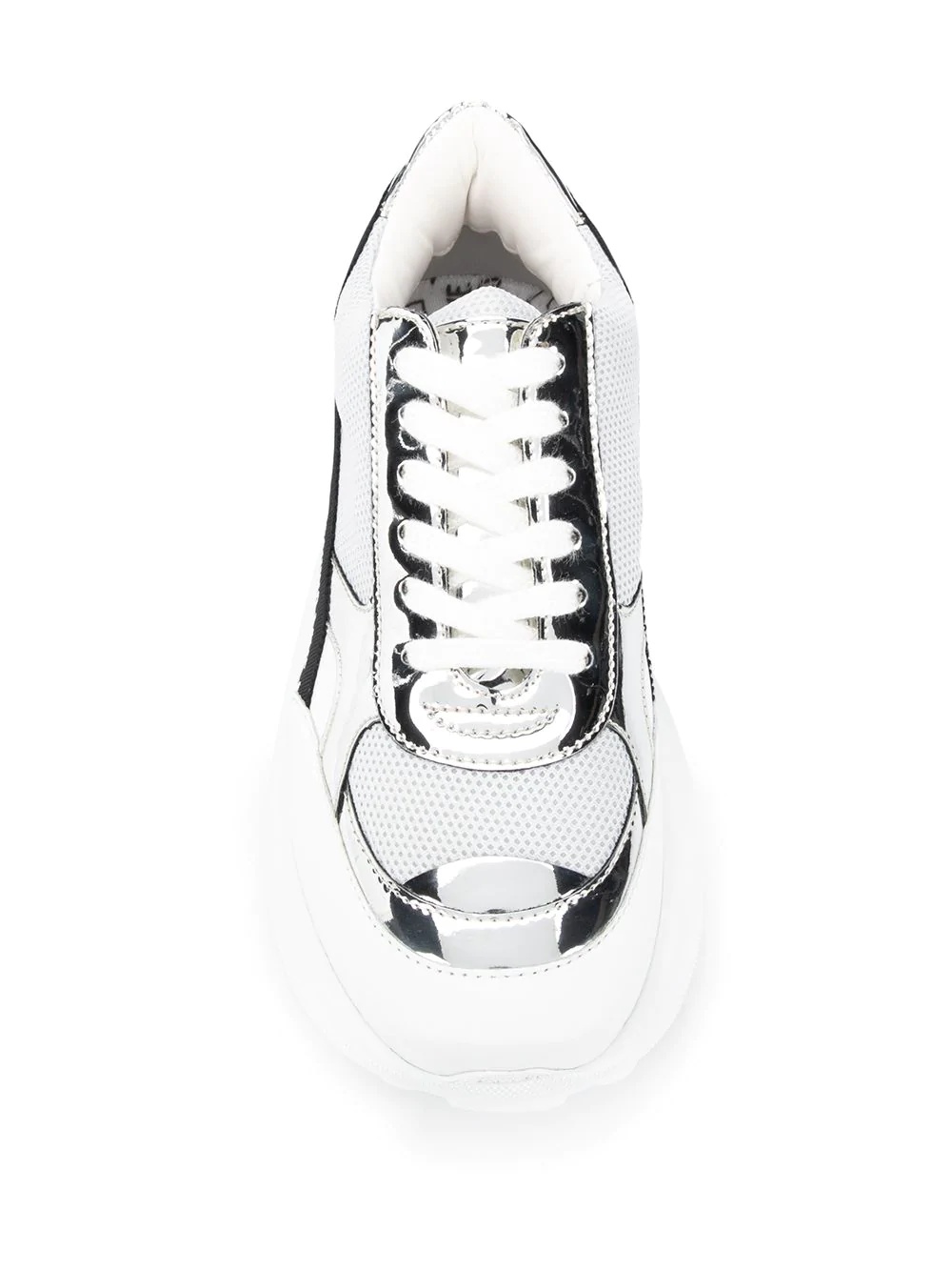 chunky sole panelled sneakers - 4