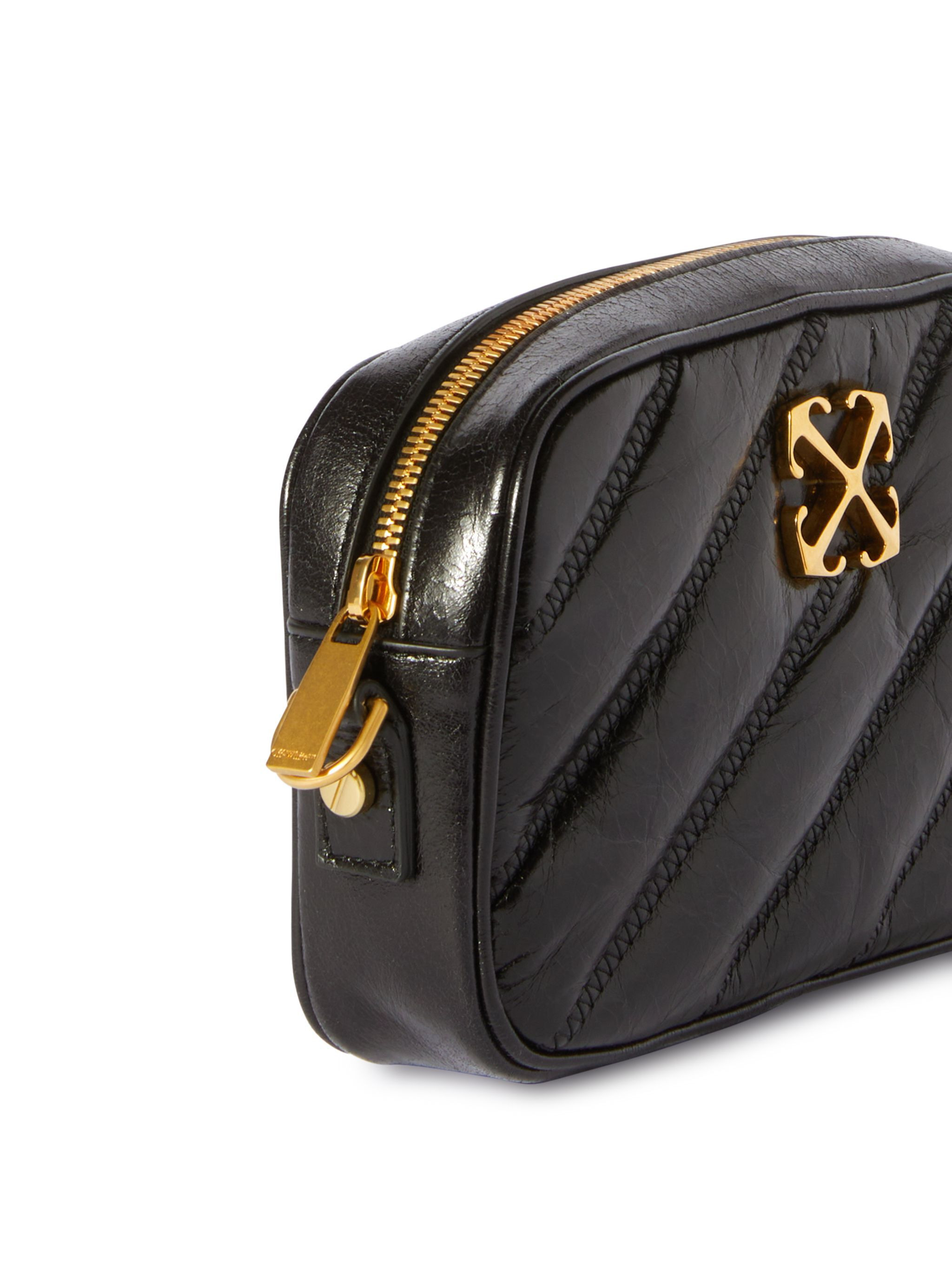 Black Quilted Camera Bag - 7